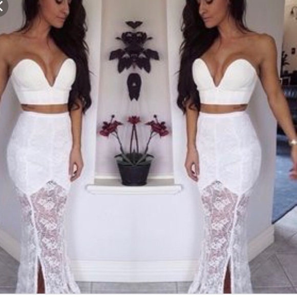 Sabo Skirt Tops - Sabo Skirt White Russian Crop Top